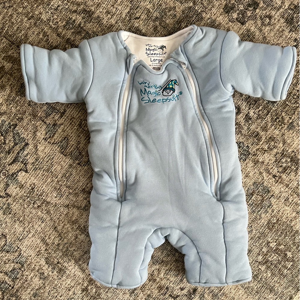Baby Merlin's Magic Sleepsuit in Blue